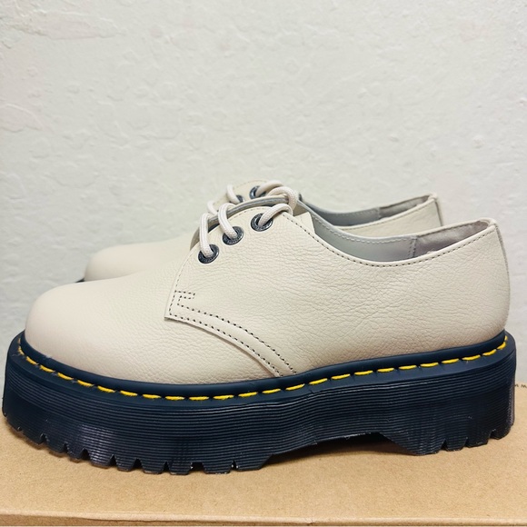 dr martens 1461 quad II PISA LEATHER PLATFORM SHOES - Picture 2 of 9